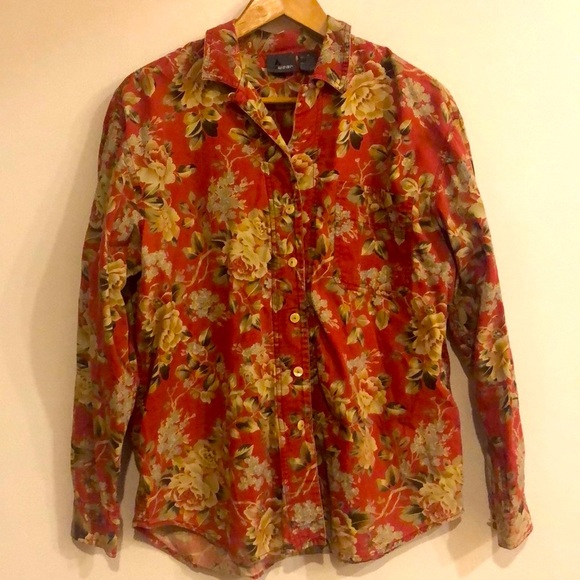 Liz Claiborne Tops - Liz Claiborne Floral Button Down Shirt Size Medium